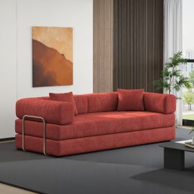 78.8inch Modular Sectional Sofa, Convertible Pudding Block Sofa, Floor Standing Sofa Bed Arm Comfort Sofa Bed